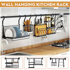 Hanging Wall Kitchen Rack Stainless Steel Pot Lid Shelf Cover Storage Frame