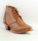 Twisted X Womens Steppin' Out Lacer Brown Leather Ankle Boots