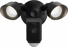 New ListingRing Floodlight Cam Wired Plus Outdoor Wired Full HD Surveillance Camera - Black