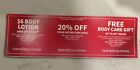 Bath & Body Works Coupons 20% Off Entire Purchase  and $6 Body Lotion EXP 6/2/24
