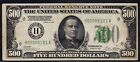 New ListingFR.2200-H 1928 St. Louis $500 Federal Reserve Note VF Pinholes