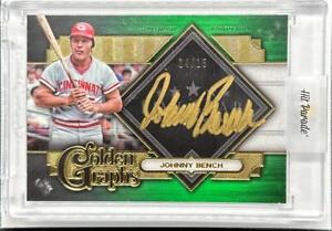 2022 Topps Five Star Johnny Bench Green Golden Graphs Auto Autograph #04/15 Reds