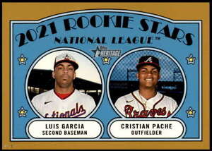 Luis Garcia/Cristian Pache 2021 Topps Heritage 5x7 Gold #109 RC /10