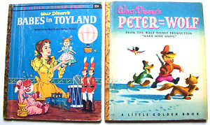 Pair Of Vintage DISNEY L.G.B.'S 1961 BABES IN TOYLAND & 1947 PETER THE WOLF