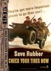 2021 Historic Autographs 1945 The End of the War Rationing of Auto Tires Ends in