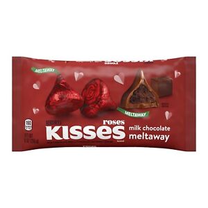 Hershey's Kisses 9 oz. ROSES Milk Chocolate Meltaway Valentines Love *BB 2/2025*
