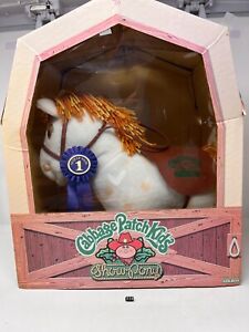 New Listing1984 Cabbage Patch Kids Show Pony 15” (Missing Doll) Box Ribbon Papers Coleco