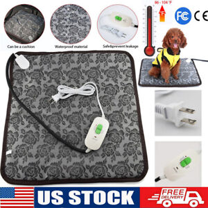 Electric Pet Heating Pad Warmer Heater Bed Heated Mat Dog Cat Blanket Waterproof