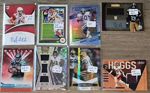 NFL LOT OF 36 CARDS - AUTO JERSEY PATCH PRIZM SP SERIAL #d RC /25 /49 /75 - #95