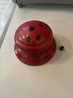 Vintage 1957 Red Coleman Lantern Original Ventilator Top Hat & Nut: 200A