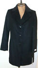 New NWT Womens 8 Black Calvin Klein Cashmere Wool Blend Coat Jacket Classic Notc