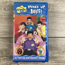 The Wiggles Wake Up Jeff!  (VHS 1999) Kids Family Music Rare Blue Clamshell