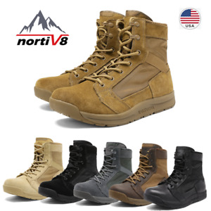 NORTIV 8 Men's Military Tactical Combat Army Boots Hiking Work Jungle Shoes