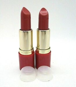 Lot/2 Clarins Joli Rouge Lipstick ~ 752 resewood ~ 0.12 oz x 2