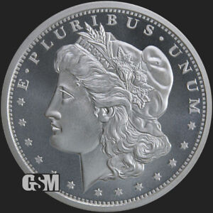 GSM Morgan Silver Dollar Round BUPL 1oz Troy .999 Fine Solid Silver Coin USA