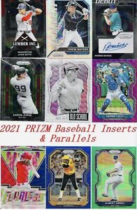 2021 Panini PRIZM Baseball - **INSERT CARDS** Complete Your Set - You Pick MINT