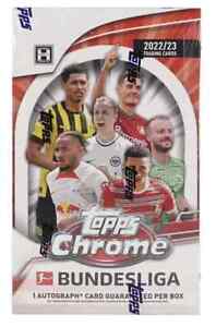 2022-23 Topps Bundesliga Chrome Soccer Factory Sealed Hobby Box