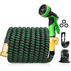 Expandable Flexible Heavy Duty Garden Water Hose with Spray Nozzle 50ft,75ft New