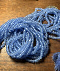 Lavender Blue Faceted  Loose Gemstone Beads 12in Strand 3-5mm