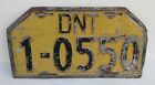 NICE OLD AND RARE BUS OBSOLETE LICENSE PLATE, ARGENTINA, LQQK!!