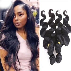Body Wave human hair natural color 4 bundles/200G Indian Remy hair Extensions