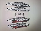 OFF ROAD or OFF ROAD 4WD Decal Stickers fits GMC Canyon & Other Models (PAIR)