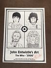 John Entwistle SIGNED ‘The Who - ‘2000’’art poster