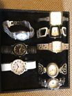 17 ladies watches used fashion multi colored metal faux leather need batteries