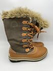 Size 9.5 Sorel Women Warm Waterproof Winter Snow Hiking Camel/Green Boots