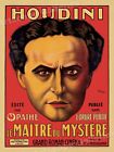 1910 Harry Houdini Face - Master of Mystery Classic Magic Poster 20x28