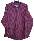 US Expedition Men's Long Sleeve Button Down Shirt Red Plaid Flannel XL Cotton