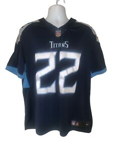 Nike On Field Derrick Henry Tennessee Titans Stitched Logo Jersey Mens XL 22