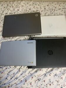 Old Laptop Lot x4 - MacBook, Chromebook, HP UNTESTED/For Parts