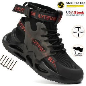 Work Boots Steel Toe Cap Mens Safety Shoes  Indestructible Breathable Sneakers