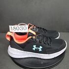 Under Armour Essential Running Shoes Womens Sz 8.5 Black White Trainers