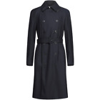 DRIES VAN NOTEN Trench Coat Mens Long Wool Coat Navy Blue Size 50 - RP £1200.00