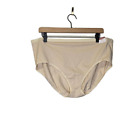 NEW Cacique 18/20 High-Leg Brief Underware Panty Beige Nude Cotton Blend