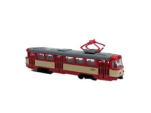 Toy Tram 9708-D streetcar trolley Toy Vehicle Kids toys opening door Ukraine
