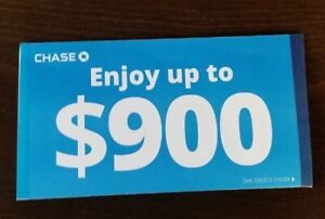 Chase Bank $900 Bonus Checking @ Account Opening Coupon Expires 4/17/2024 Fast!