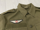 1982 Austria Austrian Air Force Army BDU Field shirt jacket S/M Bundesheer patch