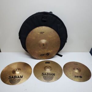 Set 4 Cymbals With Gig Bag Zildjian And Sabian