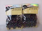 Lot Of 2 Next Style Beaded Fringe 36 Inches Each New Sewing Crafting Trim