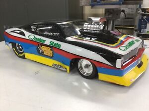 Custom nitro rc no prep drag car with working turbo or zoomie style exhaust