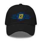 Vault 13 Fallout Inspired Video Game Embroidered Dad Hat, Video Gamer Cap BLACK