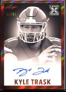 New Listing2021 LEAF MEMORIES COLLEGE FOOTBALL KYLE TRASK ROOKIE RC AUTO /99 FLORIDA TAMPA