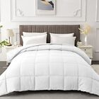 Twin Comforter Duvet Insert All Season White Comforters Twin Size Quilted Down A