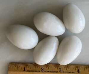 White Onyx Eggs ~ 1.75