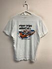 Vintage 90s Men's T-Shirt Fits SMALL/MEDIUM River Rafting Medford Oregon *DAMAGE