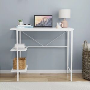 New ListingMainstays Pierce 30 inch Tall Storage Desk, White