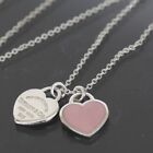 Tiffany & Co. Return to Tiffany Pink Heart Necklace, 40cm, Ag925 Silver, 5469A